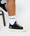 Stacked Secret Scientist Socks - White