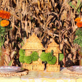 10 (+1 Free Bonus) Small Natural Rattan Pagoda Lanterns - Handmade